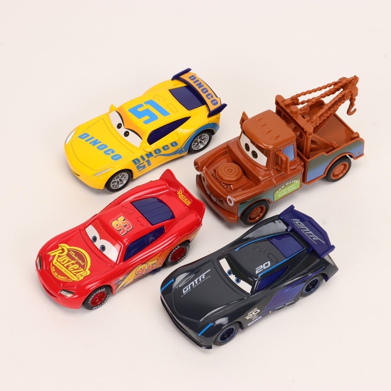 🚘HOTCARS🚘Bộ Đồ Chơi Mô Hình Xe McQueen-Set 4 Xe Ô Tô Lightning Mcqueen Bằng Sắt