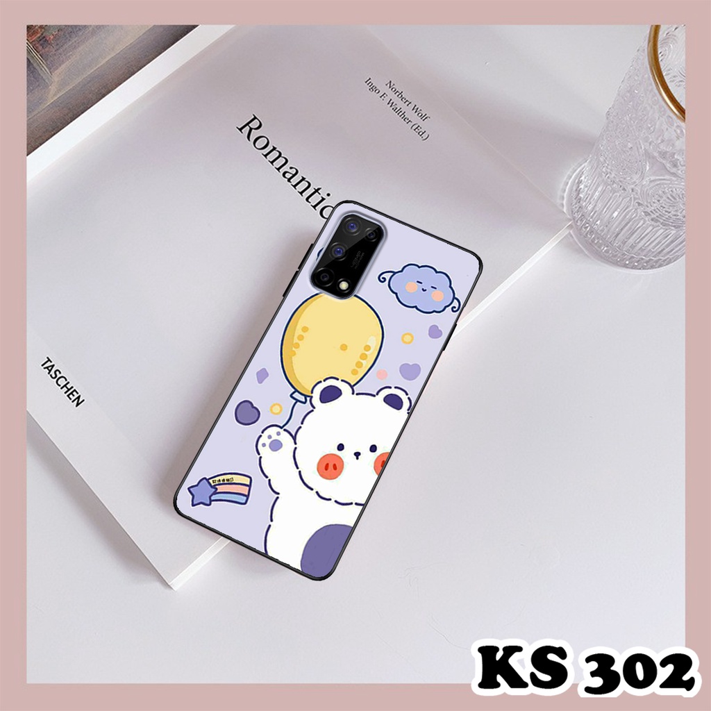 Ốp lưng Oppo Realme V5 5G - Ốp Oppo in hình Gấu&amp;Thỏ siêu xinh - Lưng nhám viền TPU