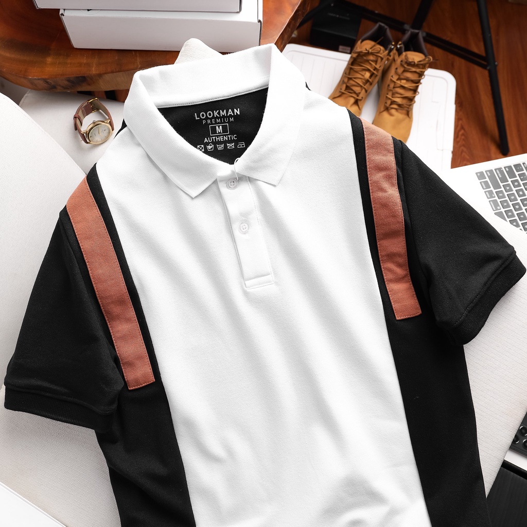 Áo Polo Nam Áo Thun Có Cổ Chất Vải Cotton Cá Sấu Xuất Xịn Phối Sọc Lịch Lãm Cực Đẹp Lookman Grace M05