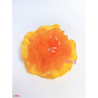 Cột Tóc Hoa Voan Cho Bé - Cam