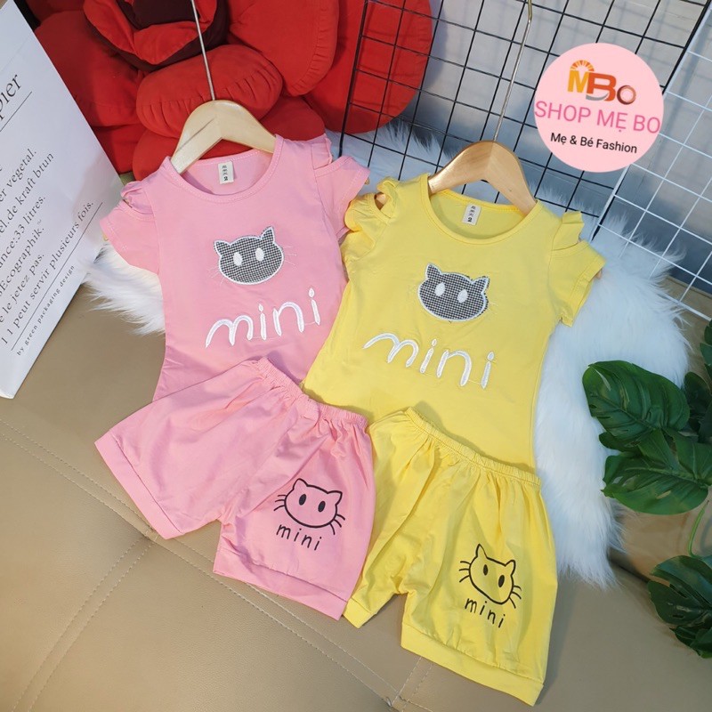 QUẦN ÁO TRẺ EM - ĐỒ BỘ CHO BÉ in hình HOẠT HÌNH thun cotton 4c mềm mịn MB14. SIZE từ 8-16 kg