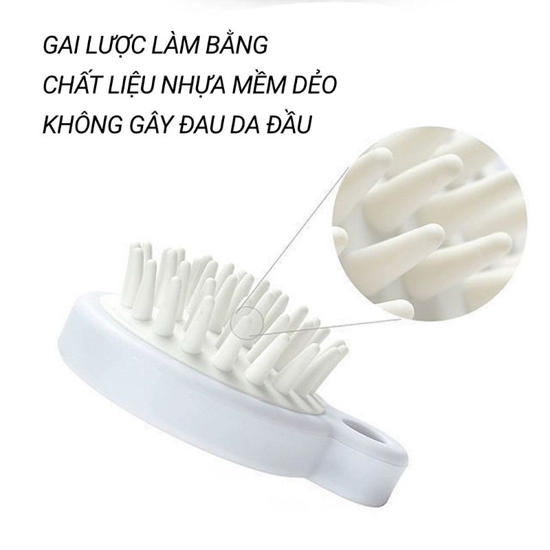 Lược Gội Đầu Muji Mát Xa Da Đầu Giảm Rụng Tóc