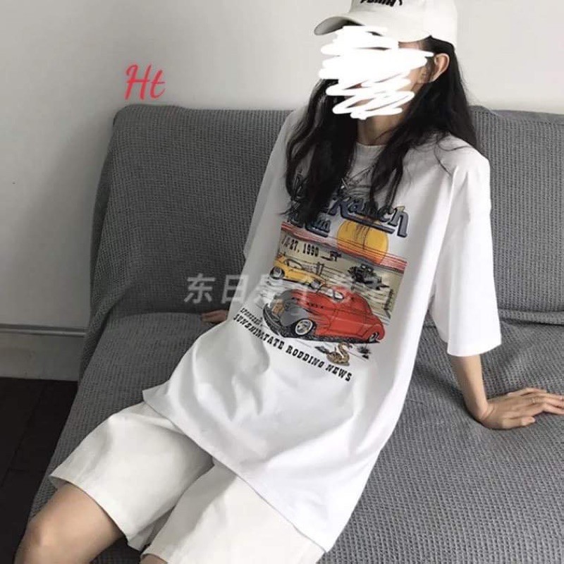 Sét áo ô tô+quần đùi trơn HT11