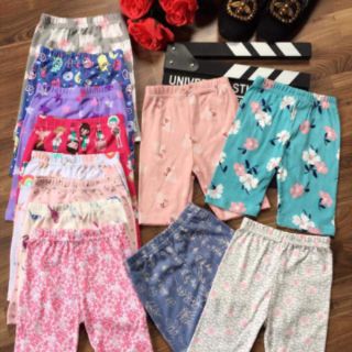 Set 10 quần legging lửng bé gái cực đẹp