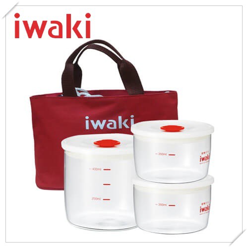 Bộ 3 hộp cơm thủy tinh chịu nhiệt Iwaki