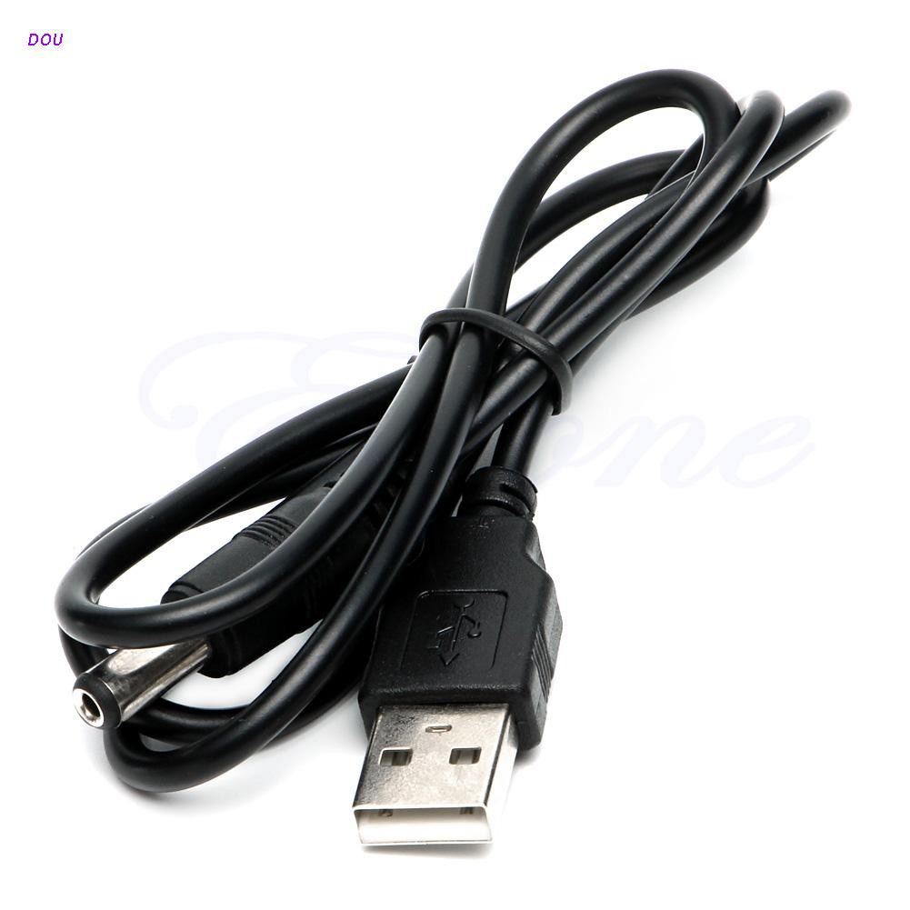 Dây cáp nguồn 5.5mm X 2.1mm chuyển đổi USB 2.0 A sang DC thông dụng