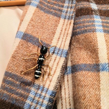 Ghim Cài Áo Hình Con Kiến Màu Đen Cho Nam Và Nữ