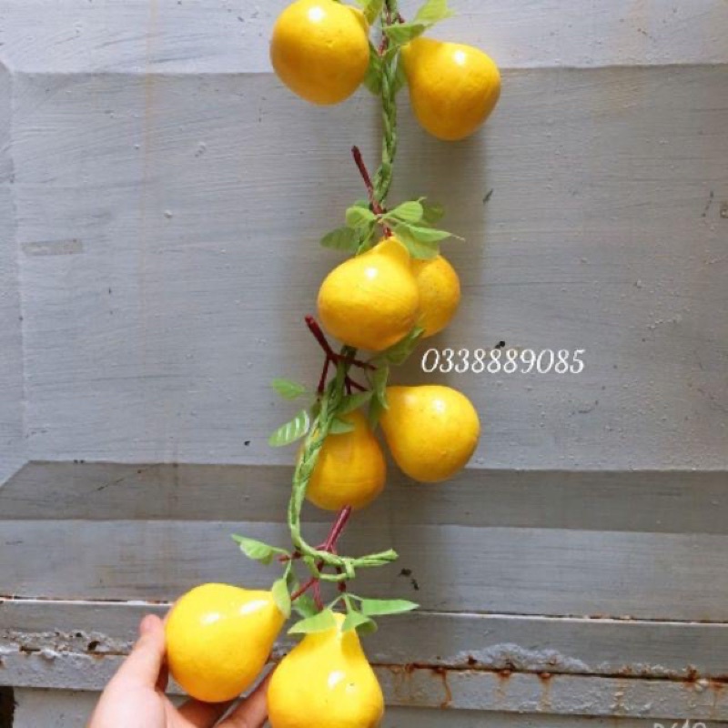 Hàng cao cấp 50 cm dây hành , tổ , ớt , lạc… ngô giả y thạta trang trí quán ăn nhà bếp