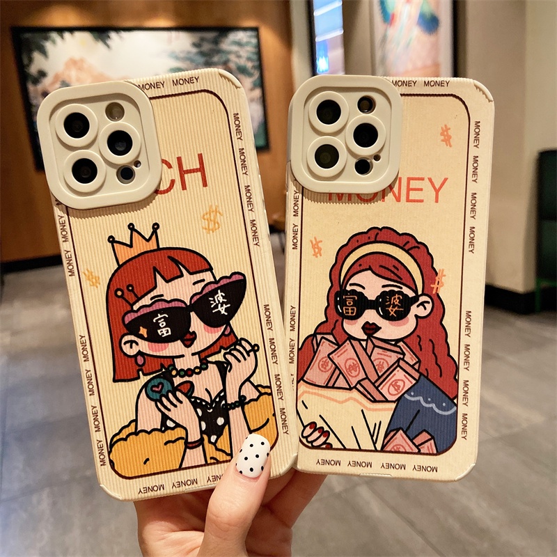 Ốp điện thoại hình cô gái xinh xắn cho iPhone 6 7 8 X XS XR XSMAX 11 12 13 Plus Pro Max Mini