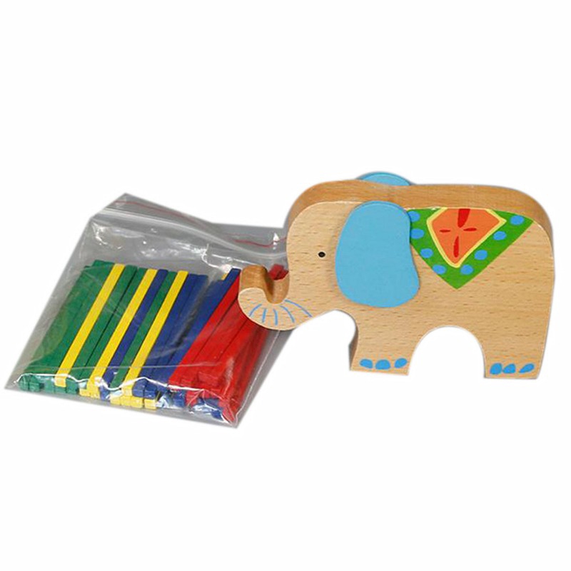 Đồ chơi cân bằng Montessori hình chú voi làm bằng gỗ