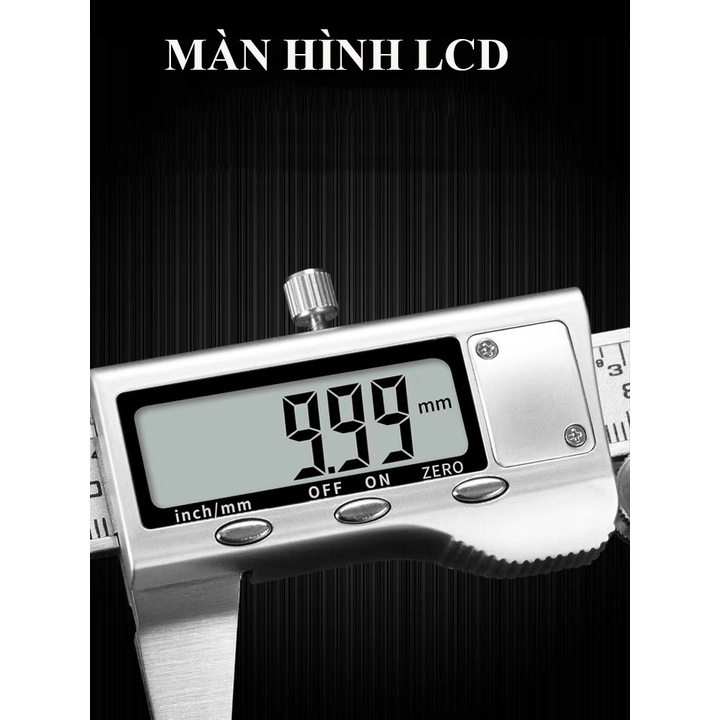 Thước kẹp điện tử Syntek 150mm thép không gỉ màn hình LCD Syntek chính hãng