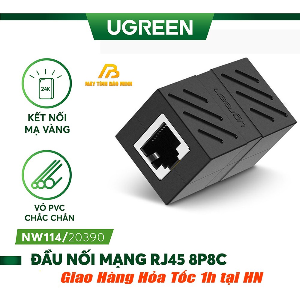 Đầu Nối Dây Mạng Cat5 Cat6 10Gbps  Cao Cấp Ugreen 20390 - Hàng Chính Hãng