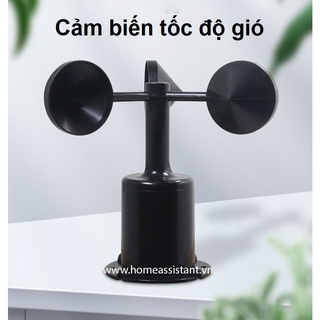 Cảm Biến Tốc Độ Gió Modbus RS485 Vận Tốc Gió WS01 (Hỗ trợ HomeAssistant) Hass PLC