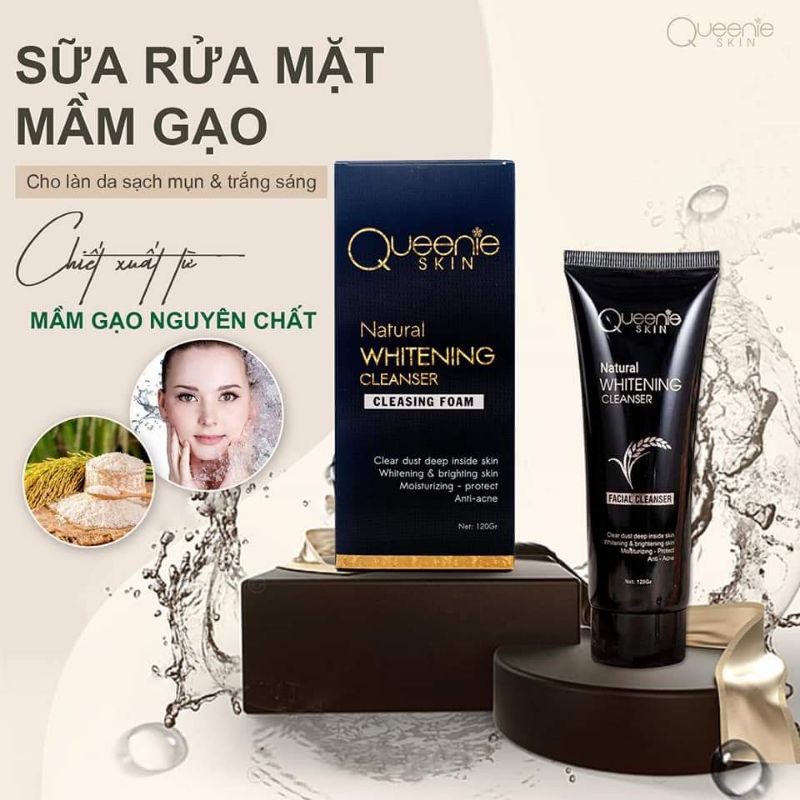 sửa rữa mặt mầm gạo Queen skin
