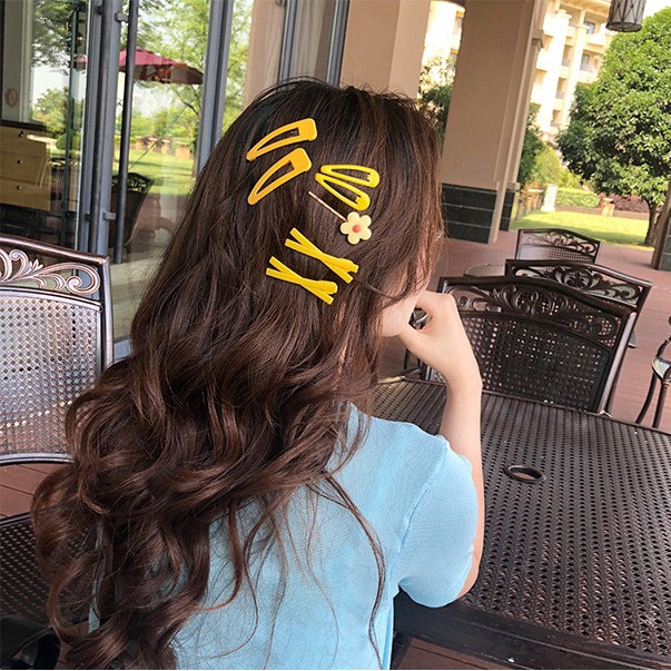 Set 7 Kẹp Tóc Màu Kẹo Đáng Yêu Thời Trang Cho Nữ
