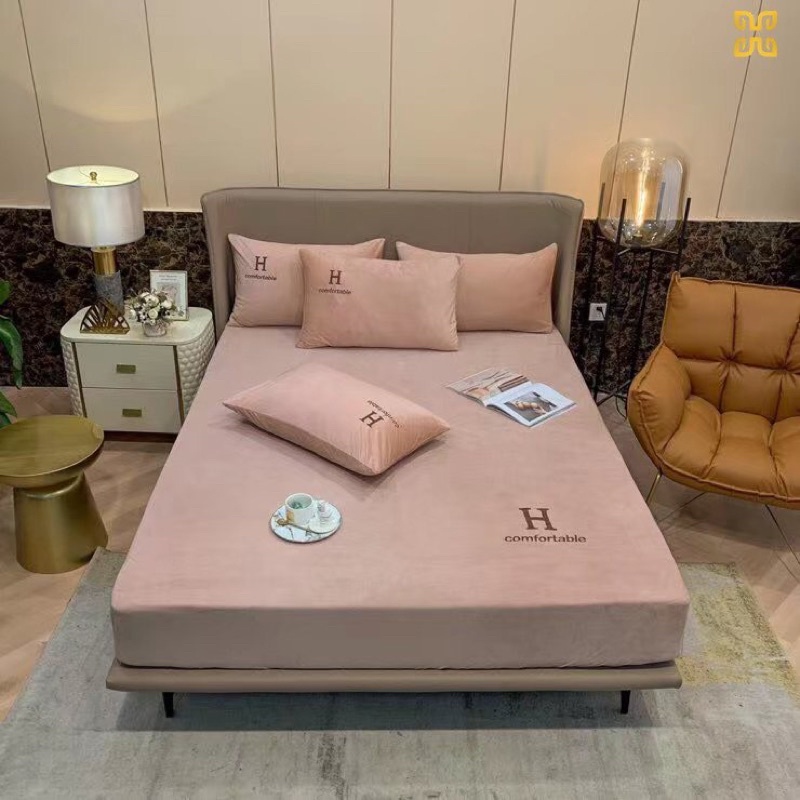 Ga gối nỉ nhung – Ga nỉ nhung thương hiệu, cao cấp mẫu mới 2022