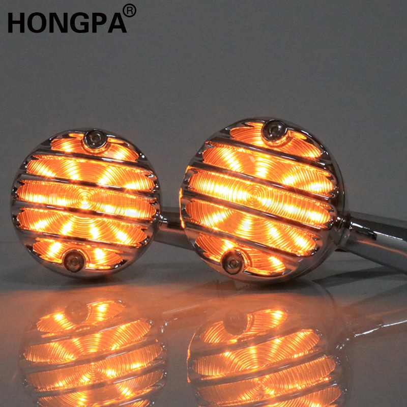 Cặp đèn xi nhan led hình viên đạn dành cho Yamaha Honda Suzuki Cafe Racer Bobber Chopper