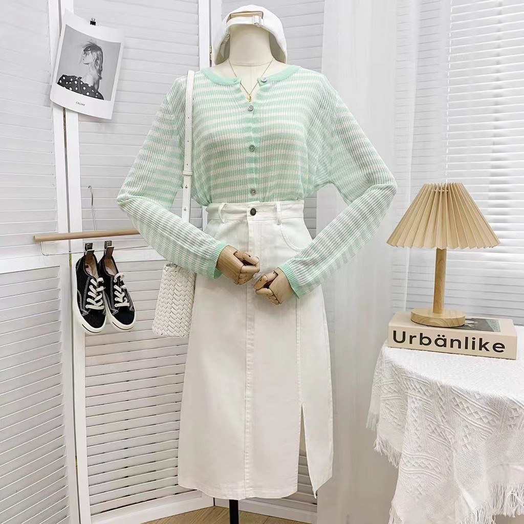 chân váy nữ sẻ tà chất kaki bazic trẻ trung xinh xắn | BigBuy360 - bigbuy360.vn