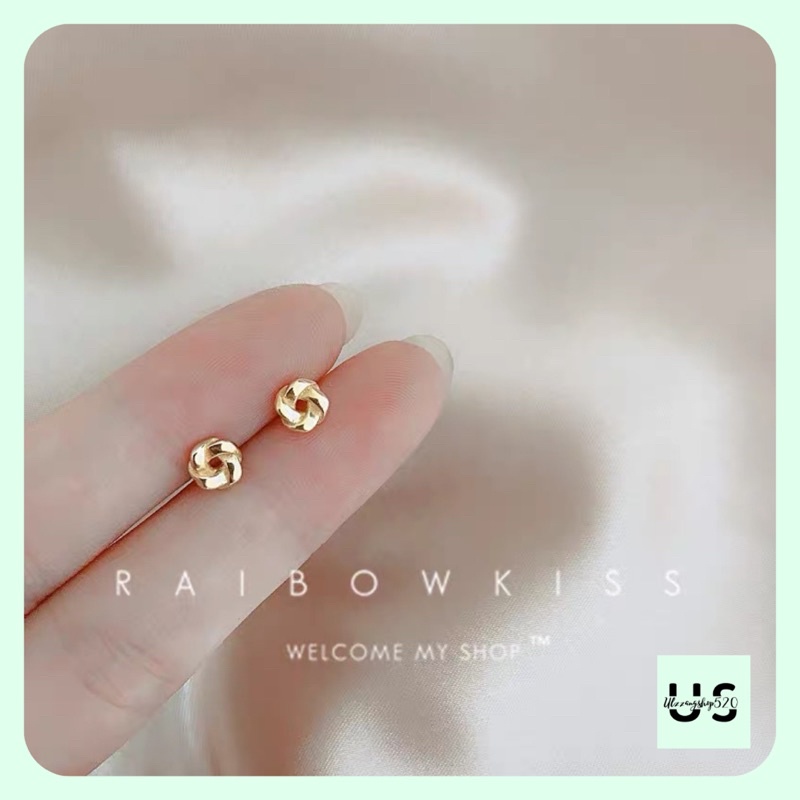 K10 Khuyên tai bạc 925 nhiều hình xinh đẹp đáng yêu kiểu Hàn Quốc Ulzzangshop520