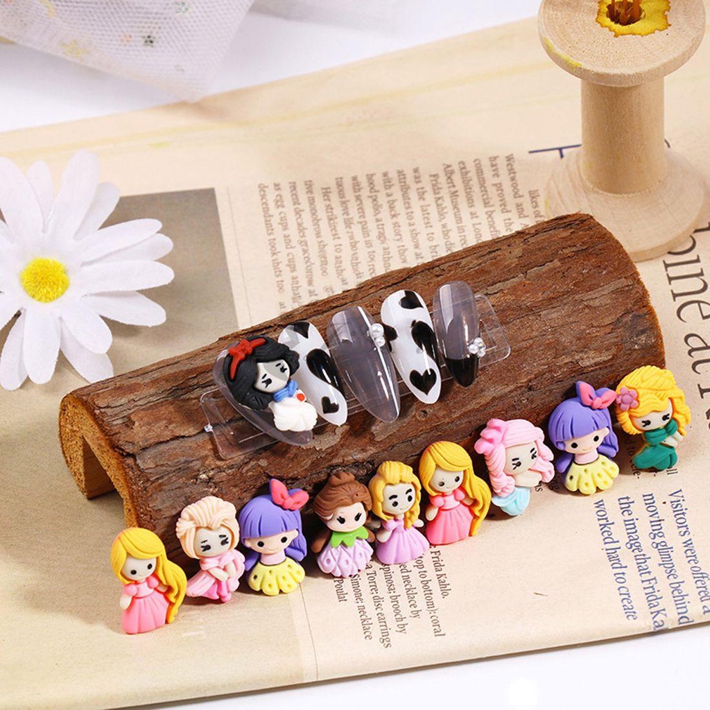 Phụ Kiện Trang Trí Móng Tay 3D Hình Công Chúa Dễ Thương DIY