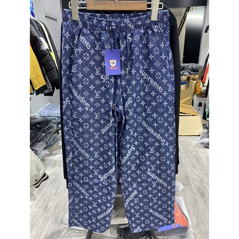 ⚡️[CHỈ 1 NGÀY] - Quần baggy pants Supreme x LV, quần supreme x luon vuituoi plv