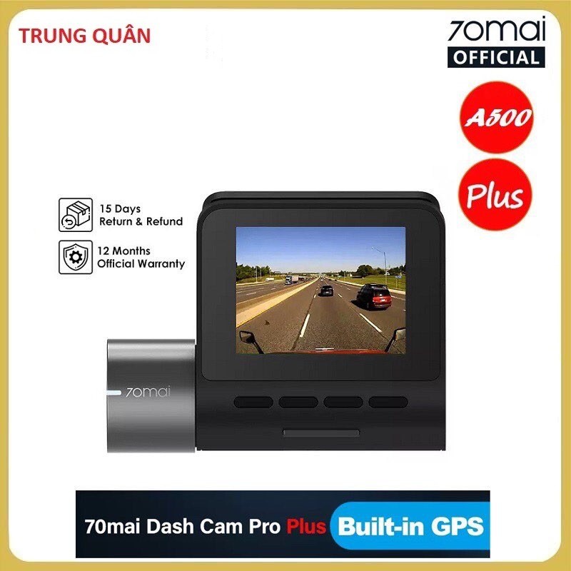Camera hành trình 70mai Dash Cam Pro Plus , 70mai A500 Quốc tế - Cam hành trình xiaomi - Bảo Hành 12 Tháng