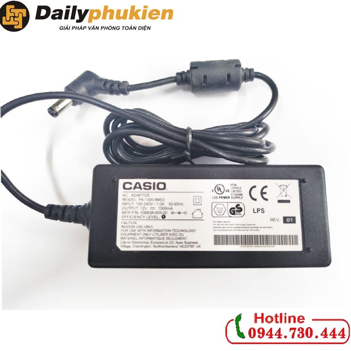 adapter nguồn đàn organ casio 12v 1500ma xịn có vat dailyphukien