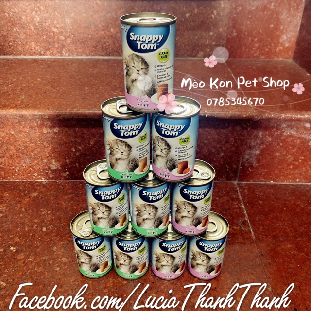 Thức ăn pate cho mèo con Snappy Tom đủ vị 150 gr