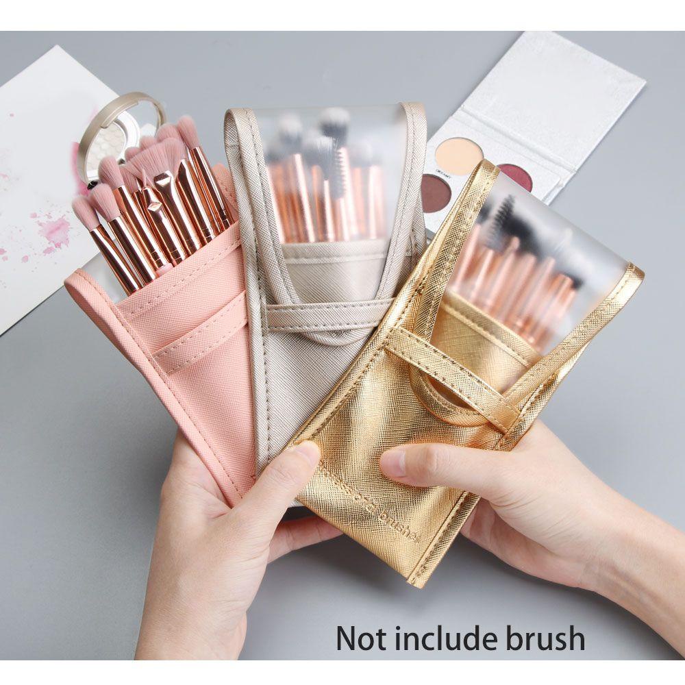 Túi Đựng Cọ Trang Điểm Đứng Trong Suốt Chống Nước Chống Bụi