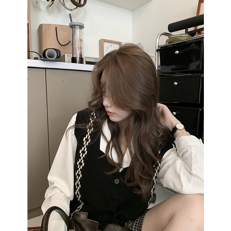 Áo len nữ cộc tay cổ tròn thời trang Hàn | BigBuy360 - bigbuy360.vn