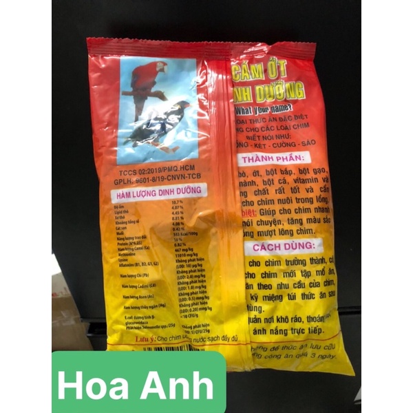 Cám Ớt Minh Tuân 500g - Thức Ăn Chim Nhồng, Két, Cưỡng, Sáo