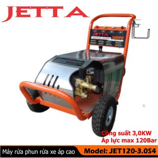 Máy rửa xe ô tô jetta jet120-3.0s4 công suất 3 kw, áp lực phun 120 bar