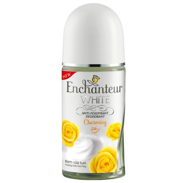 (Chọn màu) Enchanteur - Lăn khử mùi TRẮNG DA 50ml