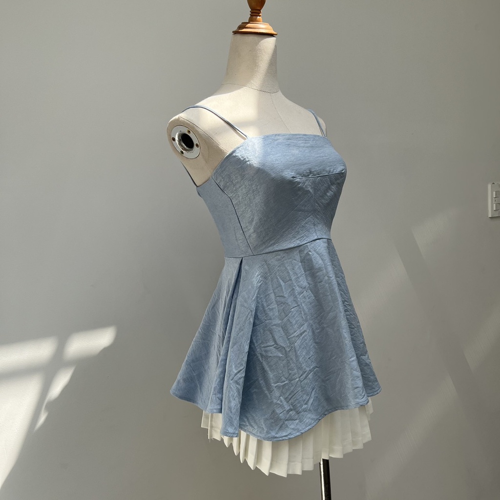 Áo 2s peplum bo eo dáng xòe