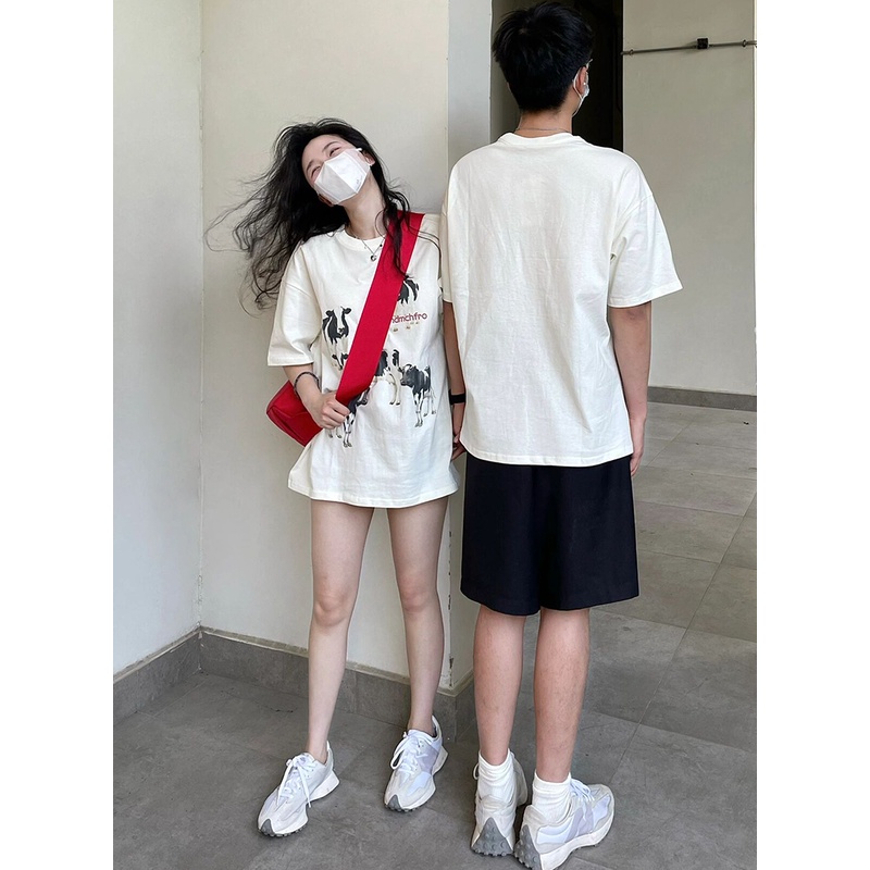 NRVP Áo Thun Tay Ngắn Cổ Tròn Thời Trang Mùa Hè Phong Cách Hàn Quốc