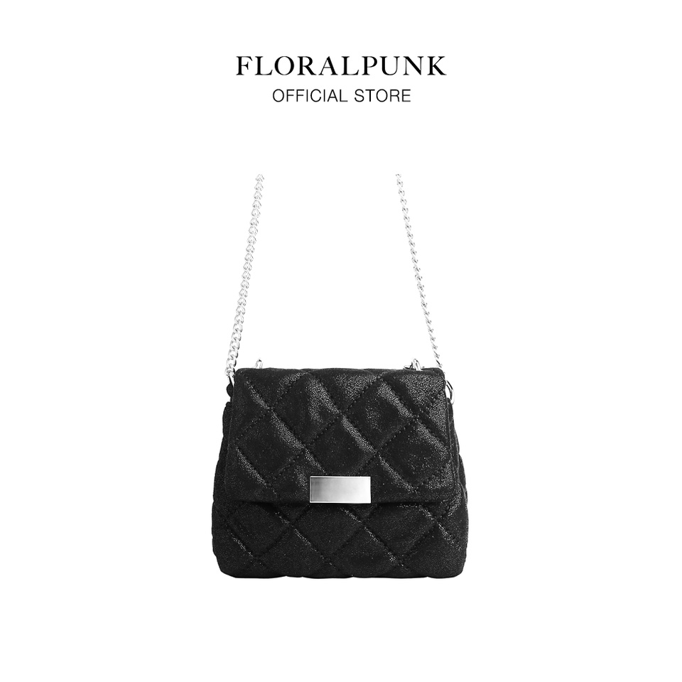 Túi xách Floralpunk Silver Chain Bag màu đen