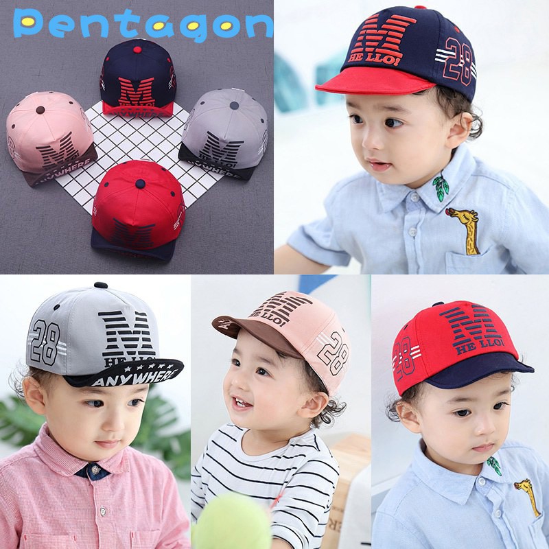 Mũ lưỡi trai cotton in hình ngôi sao đáng yêu cho bé