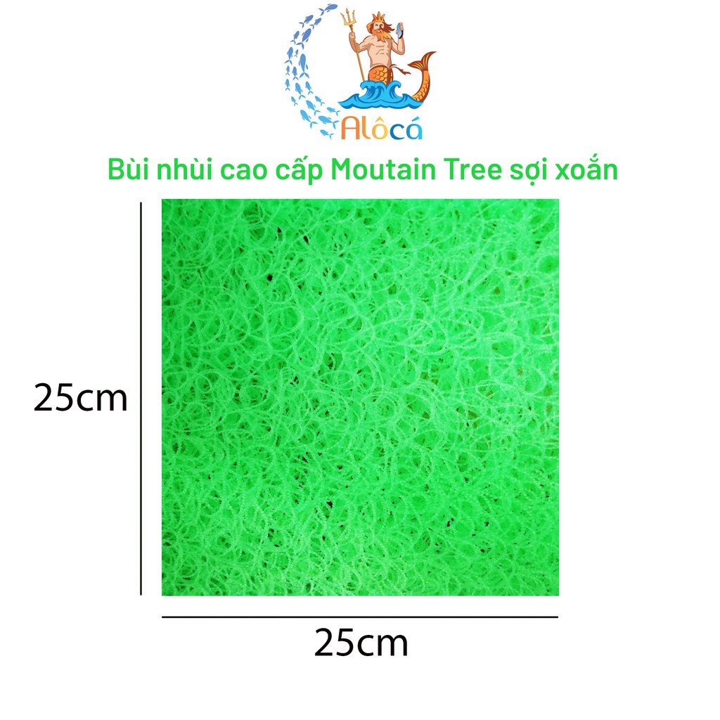 Bùi nhùi Mountain Tree cỡ 20x10cm đến 25x25cm làm sạch nước bể cá cảnh