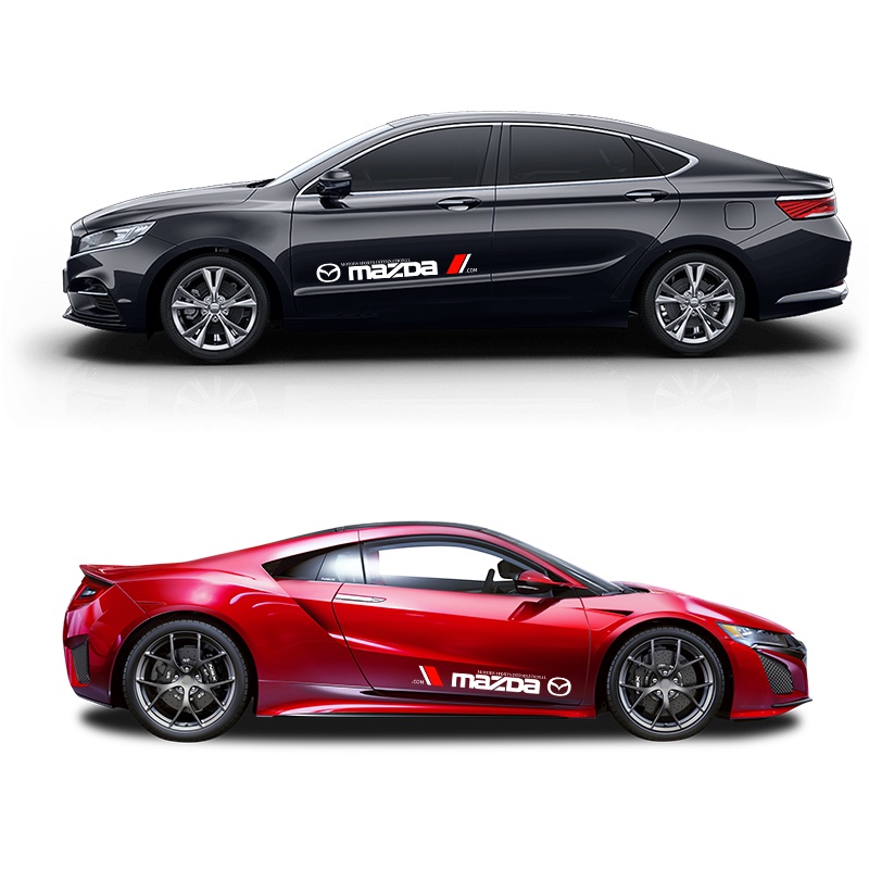 Set 2 Miếng Dán Logo Trang Trí Cửa Xe Hơi Mazda 2 3 MS 6 CX5 CX4 CX3 CX5 Axela Demio