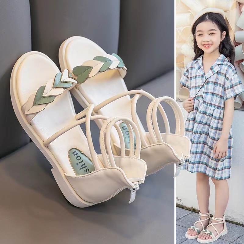 Sandal dép quai hậu chiến binh trái tim xanh cho bé gái từ 3 đến 10 tuổi (G20). Richkidsstore2021