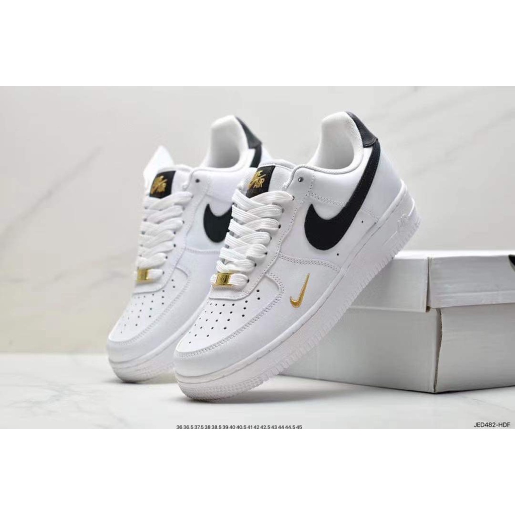 Giày _Nike Air force 1 trắng vệt đen, giày af1 bản cao cấp 1,1 chuẩn trung Full Box, Full Phụ Kiện