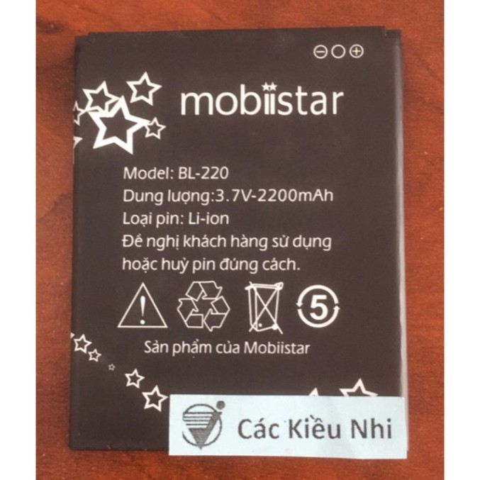 Pin Mobiistar BL-220 | Mobiistar Lai 504K