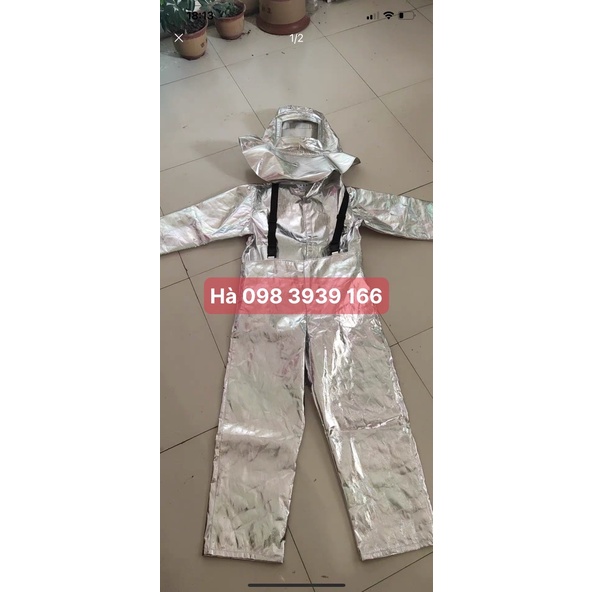 Quần áo chống cháy chịu nhiệt amiang  500 độ/ 1000 độ CÓ SẴN