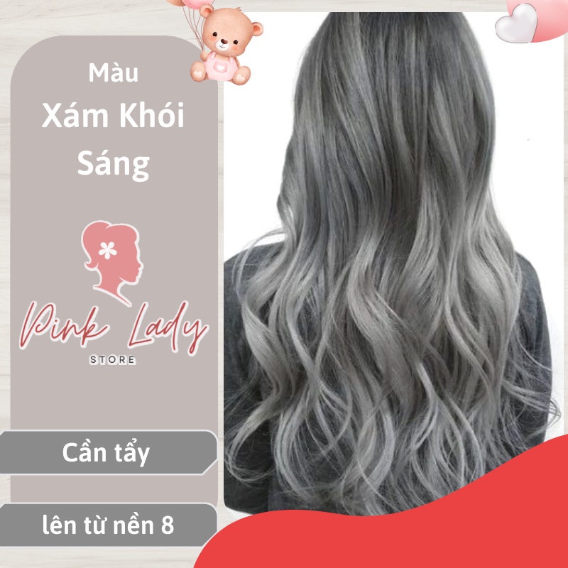 Thuốc nhuộm tóc xám khói sáng tại nhà chính hãng OL38