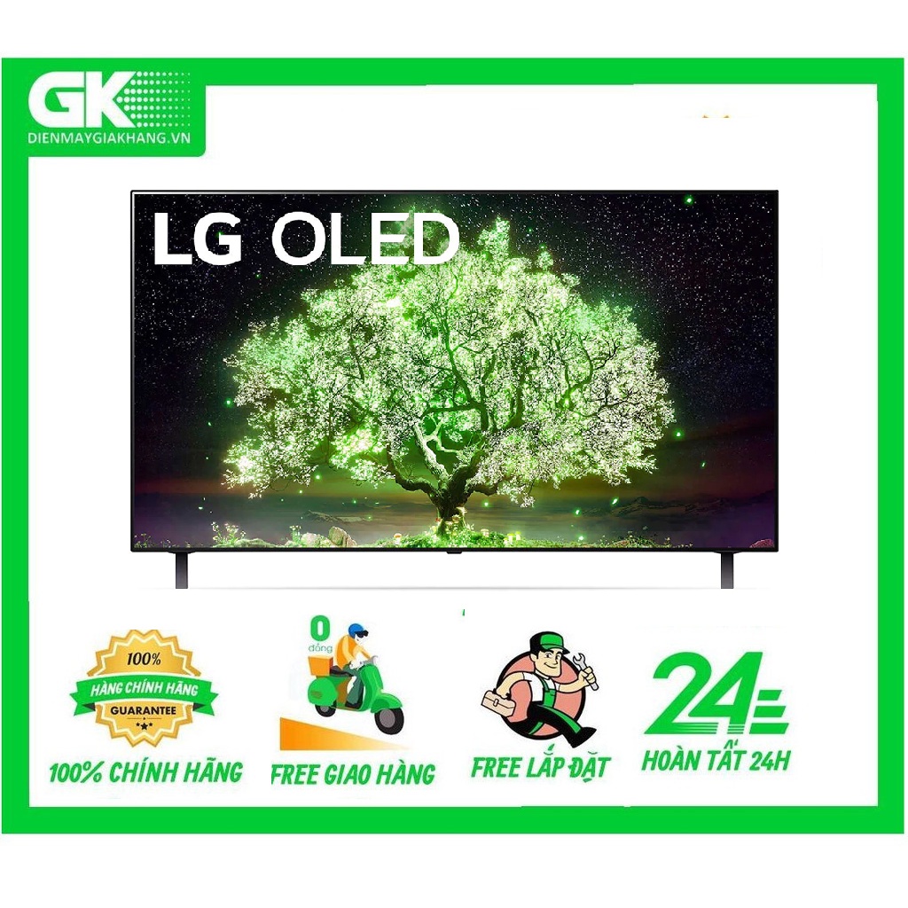 48A1PTA - MIỄN PHÍ CÔNG LẮP ĐẶT - Smart Tivi OLED LG 4K 48 inch 48A1PTA Mới 2021