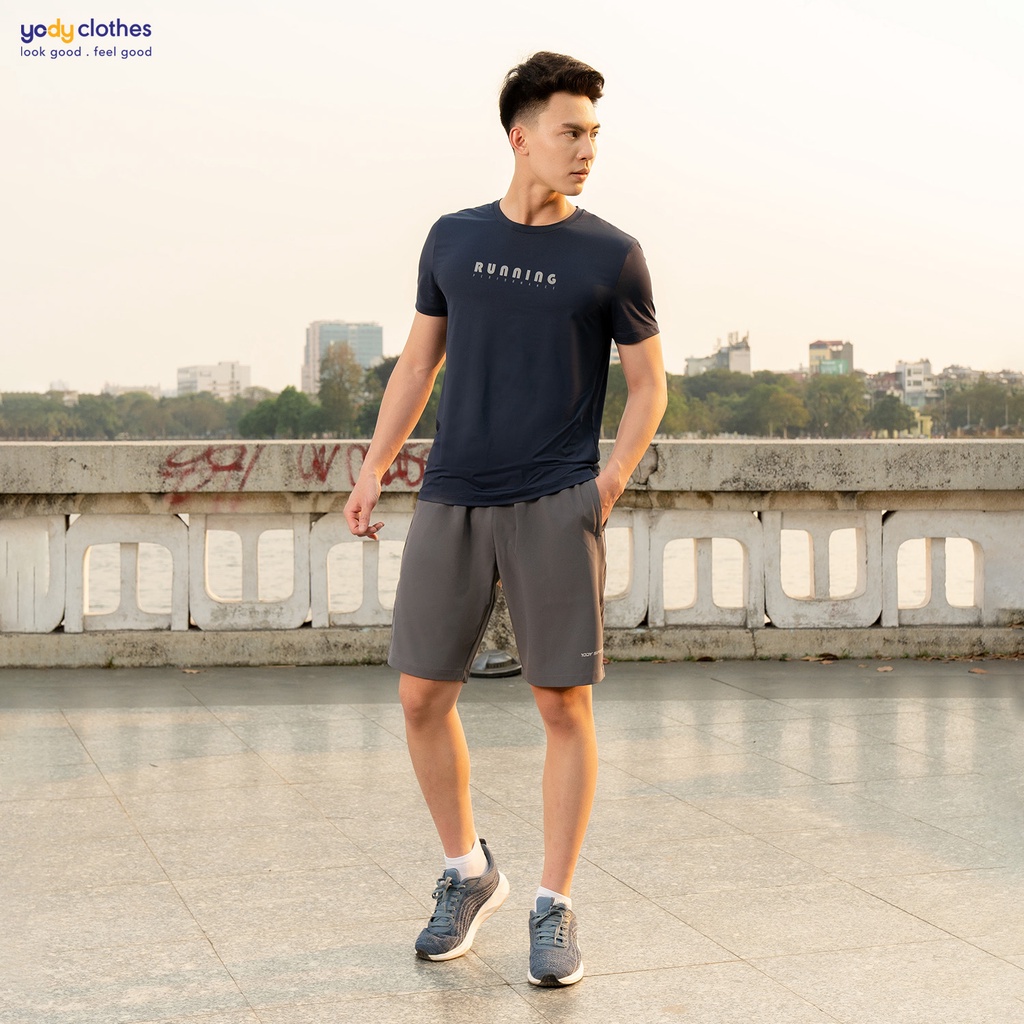 [SALE 30%] Quần short quần đùi thể thao nam YODY basic thoáng mát nhẹ nhàng bền màu SQM5003