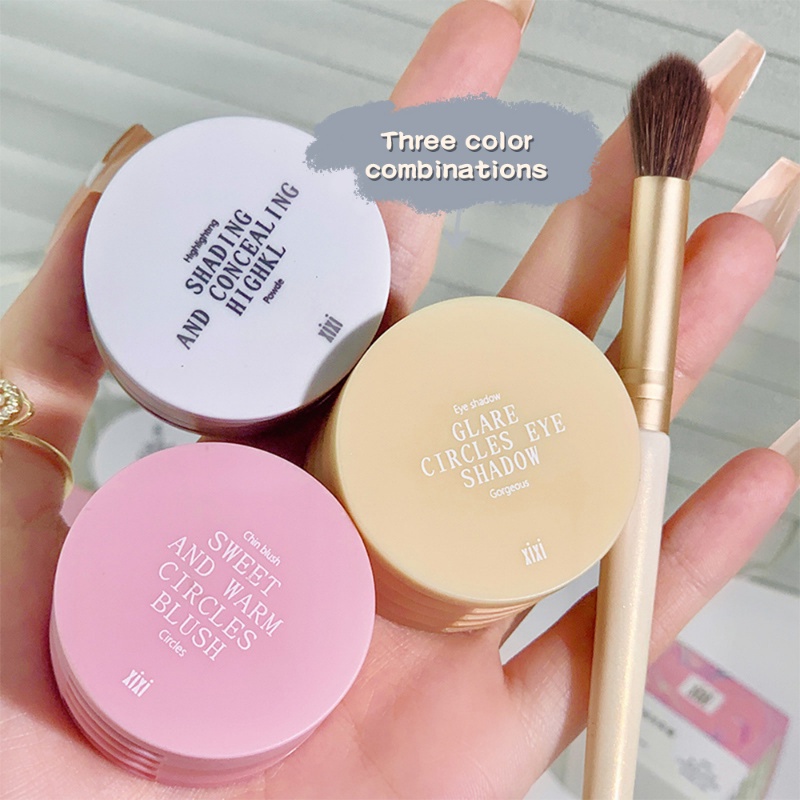 Bảng Phấn Mắt 4 Lớp 4 Màu Sắc Lấp Lánh / Nude Chống Thấm Nước Lâu Trôi Chuyên Nghiệp