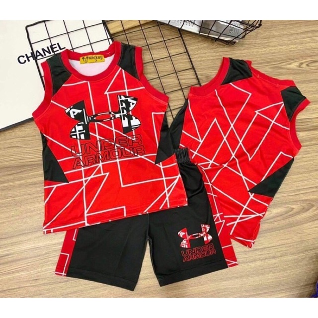 20-45 KÝ BA LỔ THUN LẠNH 3d Loại 1 THỂ THAO CHO BÉ TRAI - ĐỒ BỘ TRẺ EM Bộ sat nách thun lạnh
