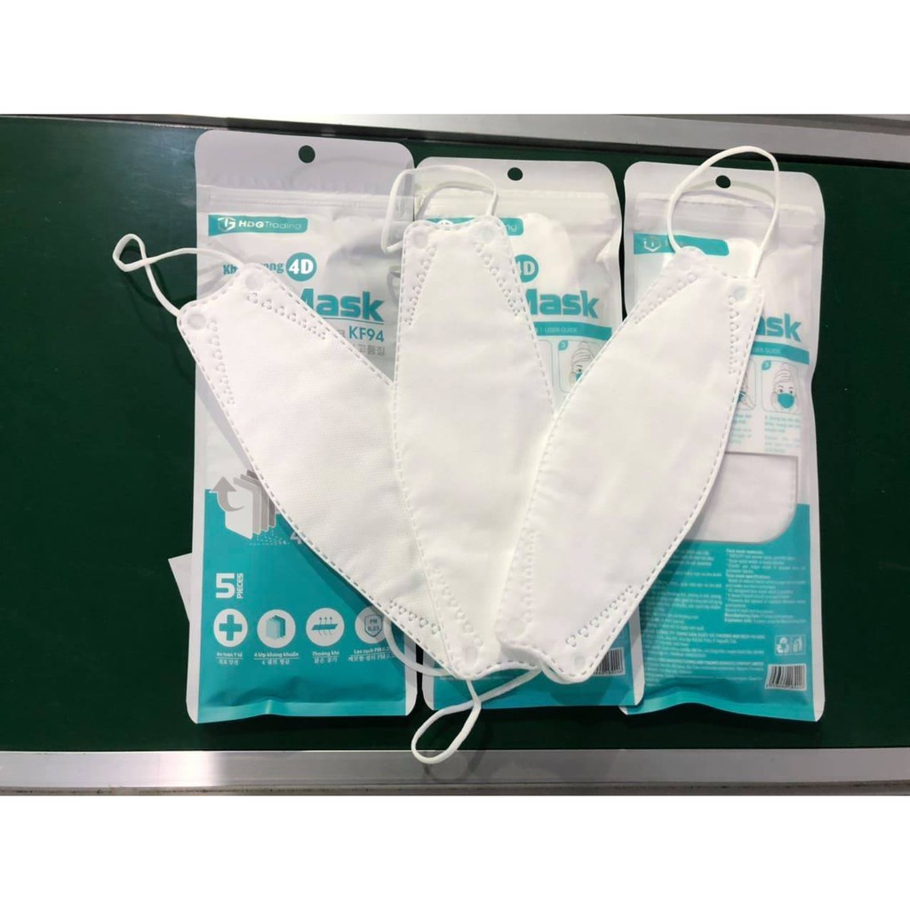 Khẩu trang DN MASK, tiêu chuẩn Hàn quốc KF94, gói 5 chiếc | BigBuy360 - bigbuy360.vn