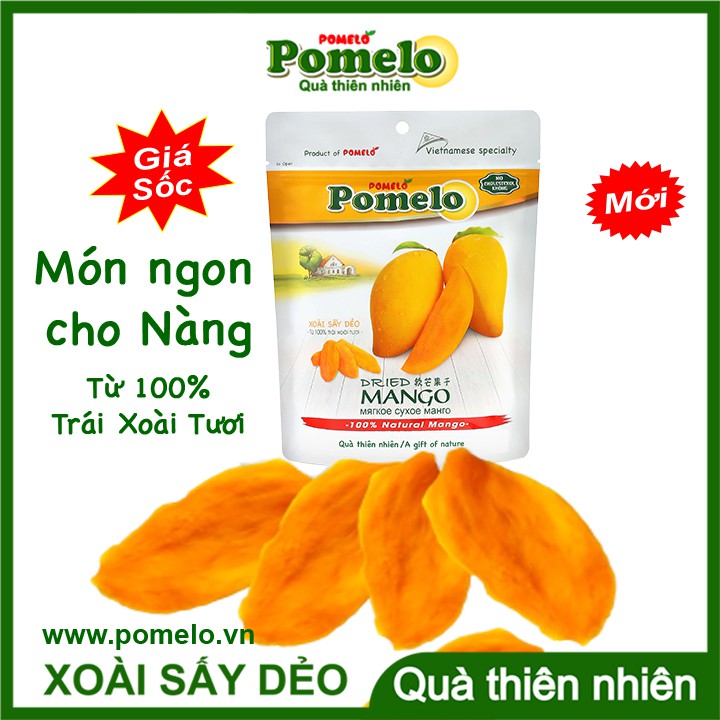 [CAO CẤP] Xoài Sấy Dẻo POMELO 200g, Soft Dried Mango, Trái Cây Sấy, Đặc Sản